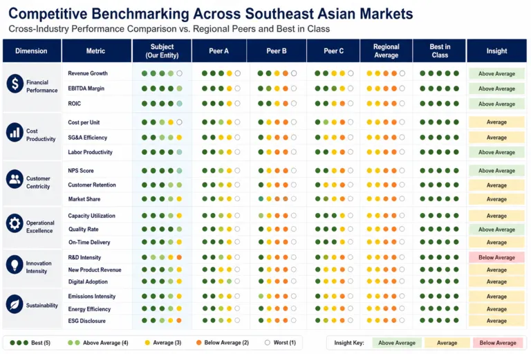 Benchmark — Competitive Benchmarking Across Southeast Asian Markets