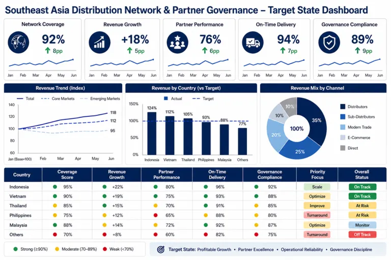 Dashboard — Building Distribution & Strategic Partnerships Across Southeast Asia