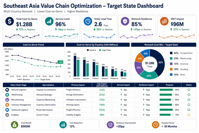 Dashboard — Strengthening Value Chain Performance Across Southeast Asia