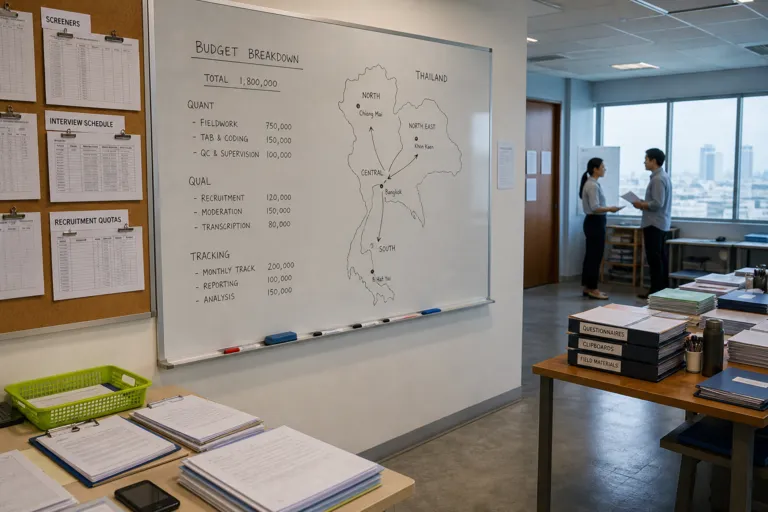 Market Research Cost in Thailand: A Practical Budget Guide for Quant, Qual and Tracking Studies